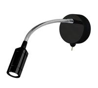 Applique Contemporanea Flexy Acciaio Nero Led 0,75W