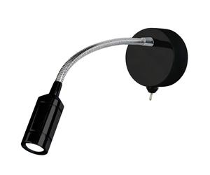 Applique Contemporanea Flexy Acciaio Nero Led 0,75W