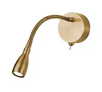 Applique da parete orientabile Flexy LED - Ottone satinato