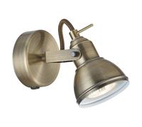 Applique Contemporanea Focus Spotlight Acciaio Adjustable 1 Luce Gu10
