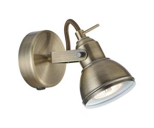 Applique Contemporanea Focus Spotlight Acciaio Adjustable 1 Luce Gu10