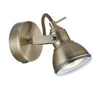 Applique Contemporanea Focus Spotlight Acciaio Adjustable 1 Luce Gu10