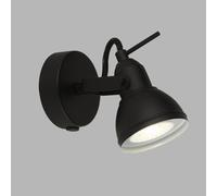 Applique Contemporanea Focus Spotlight Acciaio Bianco Nero 1 Luce Gu10