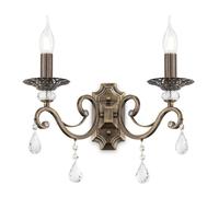 Applique Contemporanea Grace Metallo Ottone 2 Luci