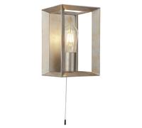 Applique Contemporanea Heaton Acciaio Argento Oro 1 Luce E27