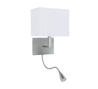 Searchlight Applique 6519 lampada da lettura LED argento satin Searchlight