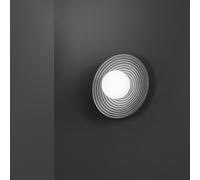 Applique Contemporanea Huevo Metallo Cemento Grigio 1 Luce E27 Ip20