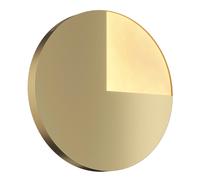 Applique Contemporanea Jupiter Alluminio Ottone 1 Luce 10W