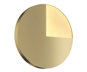 Applique Contemporanea Jupiter Alluminio Ottone 1 Luce 10W
