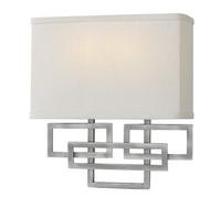 Applique Contemporanea Lanza Acciaio Nichel Antico 2 Luci E14