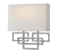 Applique Contemporanea Lanza Acciaio Nichel Antico 2 Luci E14