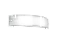 Applique Contemporanea Linear Mad Metallo E Vetro Bianco 2 Luci E27 50Cm [EEK: A++]
