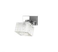 Applique Contemporanea Metropolitan Metallo Cromo Vetro Trasparente 1 Luce G9 [EEK: A++]