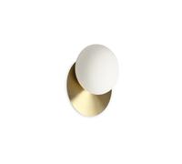 Applique Contemporanea Ninfea Metallo Ottone 1 Luce Gx53 9W 3000K Luce Calda