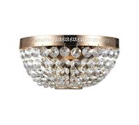 Applique Contemporanea Ottilia Metallo Oro 2 Luci Diffusori Metallo