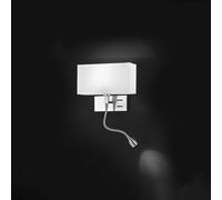 Perenz Applique con braccio a LED cromo spazzolato per camera da letto lato dest [EEK: A++]