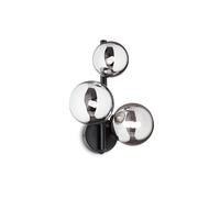 Applique Contemporanea Perlage Metallo Nero 3 Luci G9 3W 3000K Luce Calda [EEK: A++]