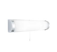 Applique Contemporanea Pioppo Acciaio Cromo Vetro 1 Luce E14