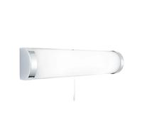 Applique Contemporanea Pioppo Acciaio Cromo Vetro 1 Luce E14