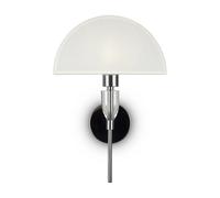 Applique Contemporanea Prima Metallo Cromo Diffusore Cotone Bianco [EEK: A++]