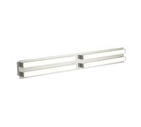 Applique Contemporanea Radiante Acciaio Cromo Bianco Led 3W 3000K