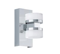 Applique Contemporanea Romendo 1 Acciaio Cromo 2 Luci Led Integrato 7,2W [EEK: A++]
