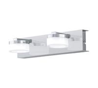 Applique Contemporanea Romendo 1 Acciaio Cromo 2 Luci Led Integrato 7,2W Ip44 [EEK: A++]