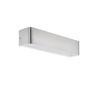 Applique Contemporanea Sania Grande 4 Led Alluminio Grigio E Nichel Opaco
