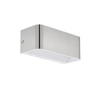 Applique Contemporanea Sania Media 4 Led Alluminio Grigio E Nichel Opaco