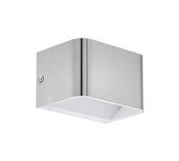 Applique Contemporanea Sania Piccola 4 Led Alluminio Grigio E Nichel Opaco
