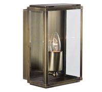 Applique Contemporanea Scatola Acciaio Adjustable Vetro 1 Luce E27
