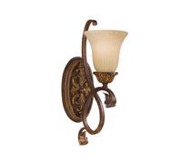 Applique Contemporanea Sonoma Valley Acciaio Marrone Antico Vetro 1 Luce E27