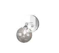 Applique Contemporanea Super Ball Metallo Cromo Vetro Pirex 1 Luce G9 [EEK: A++]
