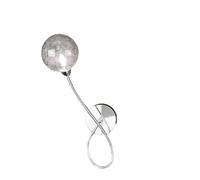 Applique Contemporanea Sx Super Ball Metallo Cromo Vetro Pirex 1 Luce G9 [EEK: A++]