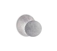 Applique Contemporanea Tick Metallo Argento 1 Luce 7,5W 3000K Luce Calda [EEK: A++]
