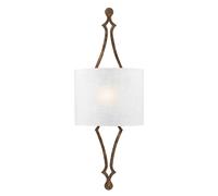 Applique Contemporanea Tilling Acciaio Foglia D'Oro Antico 1 Luce E27