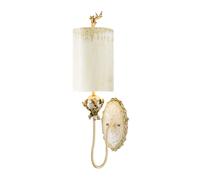 Applique Contemporanea Trellis Acciaio Stucco Patinato Foglia Argento 1 Luce E27 [EEK: A++]