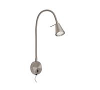 Applique Contemporanea Tusa Metallo Nichel Satinato 1 Luce Gu10 3000K [EEK: A++]