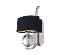 Applique Contemporanea Uptown Gotham Metallo Argento 1 Luce G9 3 Led