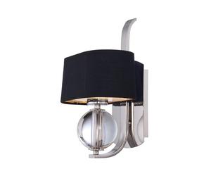 Applique Contemporanea Uptown Gotham Metallo Argento 1 Luce G9 3 Led