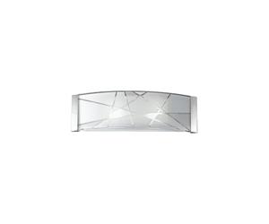 Applique Contemporanea Vetro Bianco 2 Luci E27