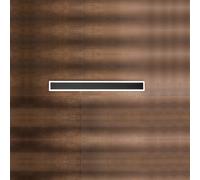 Applique Contemporanea Wally Alluminio Nero Acrilico Led 17W 3000K [EEK: A++]