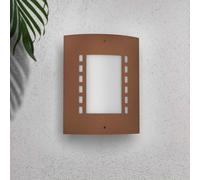 Applique Corten E27 da parete IP54 per esterni - serie METRO