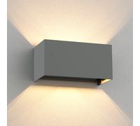 Applique CUBEL per esterni IP65 up/downlight grigio opaco angolare 2x G9 max.