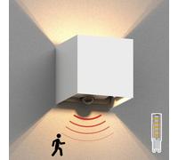 Applique CUBEL rilevatore di movimento per esterni bianco IP65 Up