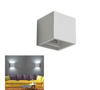 APPLIQUE CUBO LED 10W FARETTO LAMPADA PARETE MURO LUCE BIANCO FREDDO 6000K