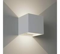 Applique Cubo Led 12W Faro Faretto Lampada da Parete colore bianco 3 tipi luce [EEK: A+]