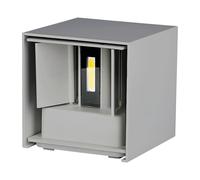 APPLIQUE CUBO LED 12W FARO FARETTO LAMPADA DA PARETE MURO DOPPIA LUCE IP65