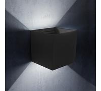 APPLIQUE CUBO LED DA ESTERNO 12W FARO FARETTO LAMPADA DA PARETE DOPPIA LUCE IP65