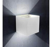 APPLIQUE CUBO LED DA ESTERNO 12W FARO FARETTO LAMPADA DA PARETE DOPPIA LUCE IP65 [EEK: A++]